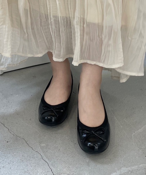 shopnikoniko(ショップニコニコ)の「日本製 バレエシューズ パンプス ラウンドトゥ インソール(パンプス・レディース・ブラック/グレー/ゴールド・23/24/22/22.5/24.5/23.5)」の17枚目の写真