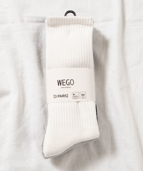 WEGO(ウィゴー)の「WEGO/【3足セット】レギュラーソックス(ソックス/靴下・メンズ・ホワイト/その他・FREE)」の7枚目の写真