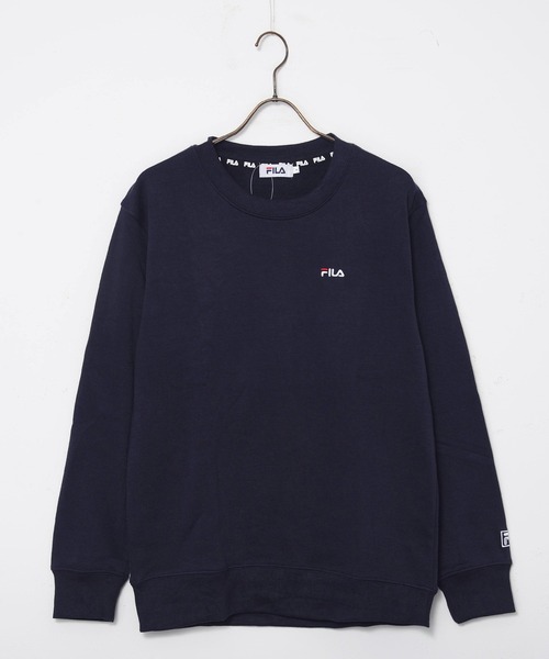 FILA（フィラ）の「【FILA/フィラ】WEB限定 ワンポイント ロゴ刺繍 ワンマイルウェア セットアップ スウェット ビッグシルエット トレーナー&ジョガーパンツ 裏起毛（ルームウェア/パジャマ・メンズ・ブラック/ネイビー/チャコール/杢グレー・M/L/LL/3L）」の8枚目の写真