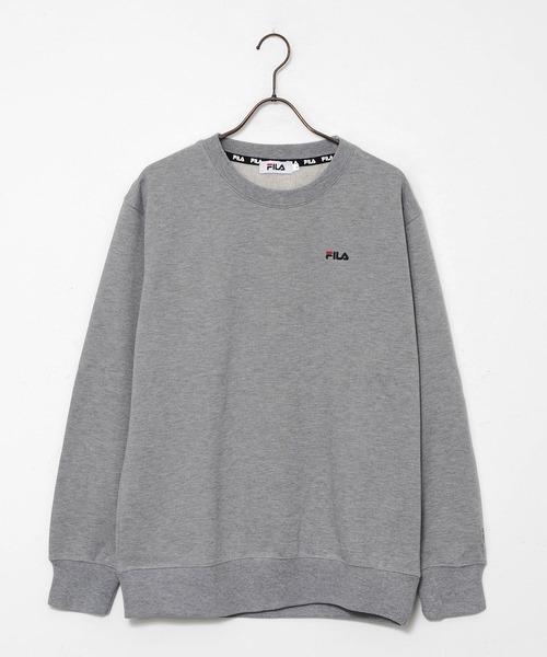 FILA（フィラ）の「【FILA/フィラ】WEB限定 ワンポイント ロゴ刺繍 ワンマイルウェア セットアップ スウェット ビッグシルエット トレーナー&ジョガーパンツ 裏起毛（ルームウェア/パジャマ・メンズ・ブラック/ネイビー/チャコール/杢グレー・M/L/LL/3L）」の6枚目の写真