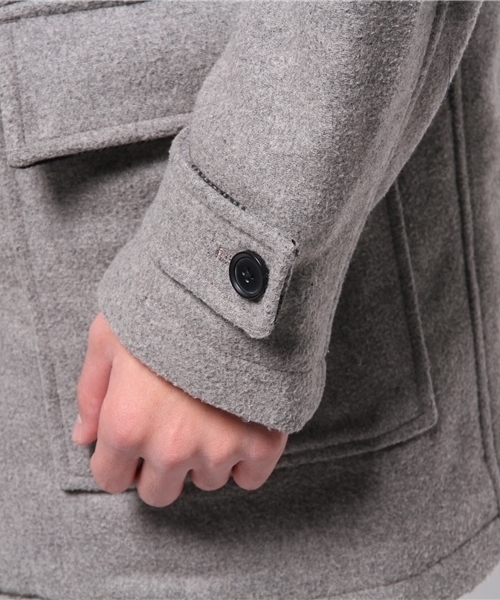 WEGO（ウィゴー）の「WEGO/ロングダッフルコート（ダッフルコート・メンズ・ダークグレー/ネイビー/キャメル・MEDIUM/LARGE）」の14枚目の写真