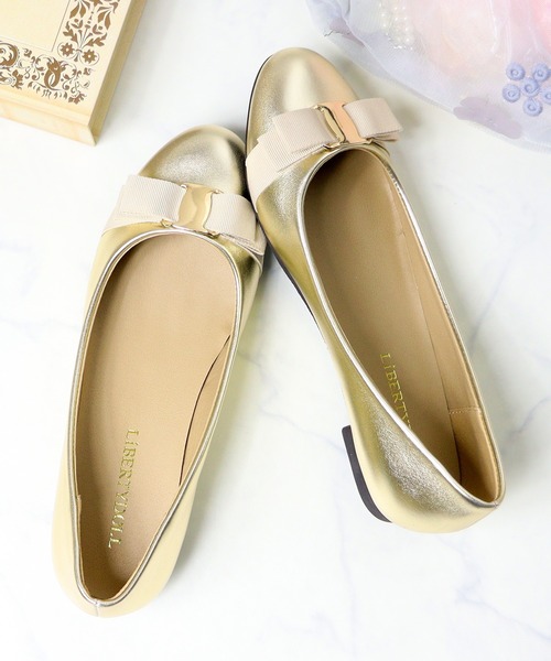 LibertyDoll（リバティードール）の「Liberty Doll / フラットリボンバレエパンプス(5581)（バレエシューズ・レディース・ダークブラウン/グレー/レッド/オレンジ/モスグリーン/マスタード/ブラック系その他/ベージュ/ブラック/ネイビー/アイボリー/ゴールド/シルバー・SS/S/L/M/XL/LL）」の13枚目の写真