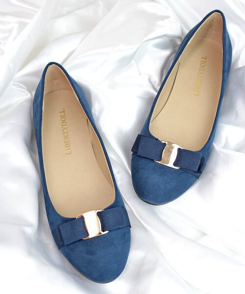 LibertyDoll（リバティードール）の「Liberty Doll / フラットリボンバレエパンプス(5581)（バレエシューズ・レディース・ダークブラウン/グレー/レッド/オレンジ/モスグリーン/マスタード/ブラック系その他/ベージュ/ブラック/ネイビー/アイボリー/ゴールド/シルバー・SS/S/L/M/XL/LL）」の21枚目の写真