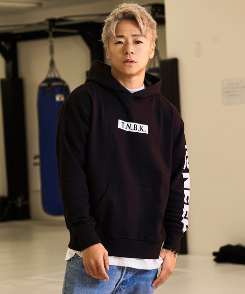 セール No トップス Need 武尊boxロゴ バックプリントビッグシルエットスウェットパーカー 韓国ストリートファッション パーカー パーカー No Need ノーニード のファッション