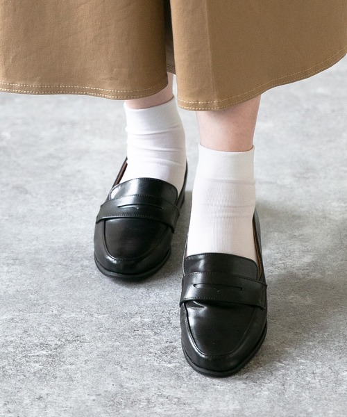 menue（メヌエ）の「防水仕様 ローファー コインローファー 3cmヒール レインシューズ（レインシューズ・レディース・ブラック・25.0cm/20.0cm/24.0cm/23.0cm/22.0cm/26.0cm/27.0cm/18.0cm/19.0cm/21.0cm）」の14枚目の写真