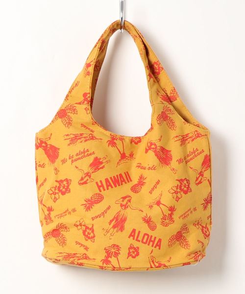 Kahiko(カヒコ)の「【Kahiko】フラーラミニトートバッグ(トートバッグ・レディース・ネイビー/オレンジ・FREE)」の4枚目の写真