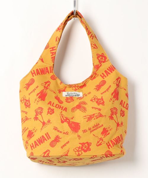 Kahiko(カヒコ)の「【Kahiko】フラーラミニトートバッグ(トートバッグ・レディース・ネイビー/オレンジ・FREE)」の3枚目の写真