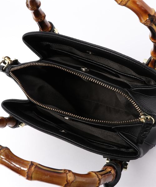 ARCHIVER（アーカイバ）の「【Ja】【SOLPRESA（ソルプレーサ）】 banboo handle handbag（ハンドバッグ・レディース・ブラック/ベージュ/レオパード・FREE）」の4枚目の写真