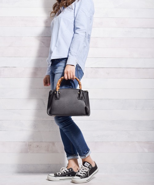ARCHIVER（アーカイバ）の「【Ja】【SOLPRESA（ソルプレーサ）】 banboo handle handbag（ハンドバッグ・レディース・ブラック/ベージュ/レオパード・FREE）」の2枚目の写真