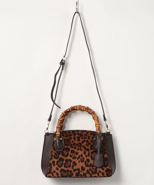 ARCHIVER（アーカイバ）の「【Ja】【SOLPRESA（ソルプレーサ）】 banboo handle handbag（ハンドバッグ・レディース・ブラック/ベージュ/レオパード・FREE）」の7枚目の写真