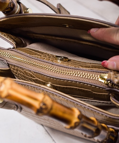 ARCHIVER（アーカイバ）の「【Ja】【SOLPRESA（ソルプレーサ）】 banboo handle handbag（ハンドバッグ・レディース・ブラック/ベージュ/レオパード・FREE）」の12枚目の写真
