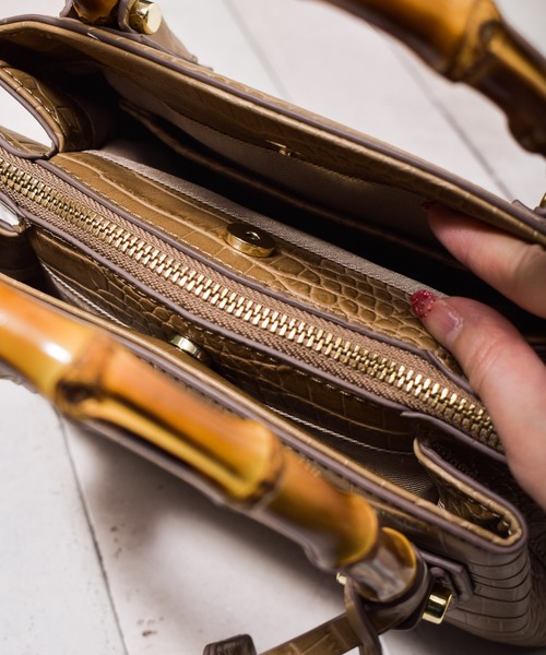 ARCHIVER（アーカイバ）の「【Ja】【SOLPRESA（ソルプレーサ）】 banboo handle handbag（ハンドバッグ・レディース・ブラック/ベージュ/レオパード・FREE）」の11枚目の写真