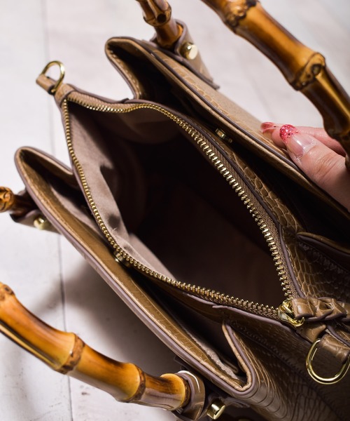 ARCHIVER（アーカイバ）の「【Ja】【SOLPRESA（ソルプレーサ）】 banboo handle handbag（ハンドバッグ・レディース・ブラック/ベージュ/レオパード・FREE）」の10枚目の写真
