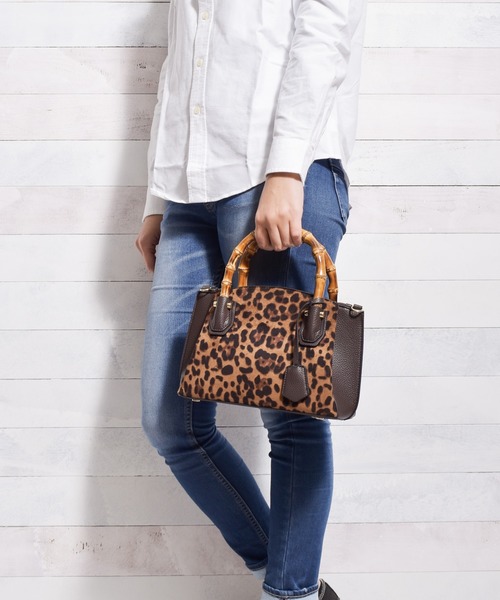 ARCHIVER（アーカイバ）の「【Ja】【SOLPRESA（ソルプレーサ）】 banboo handle handbag（ハンドバッグ・レディース・ブラック/ベージュ/レオパード・FREE）」の22枚目の写真