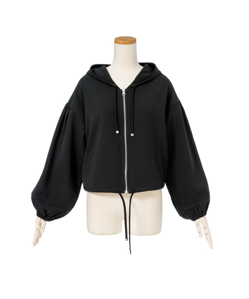 夢展望（ユメテンボウ）の「シアージップパーカーブルゾン（その他アウター・レディース・ベージュ/オフホワイト/グリーン系その他/ブラック/ピンク系その他・MEDIUM/LARGE）」の7枚目の写真