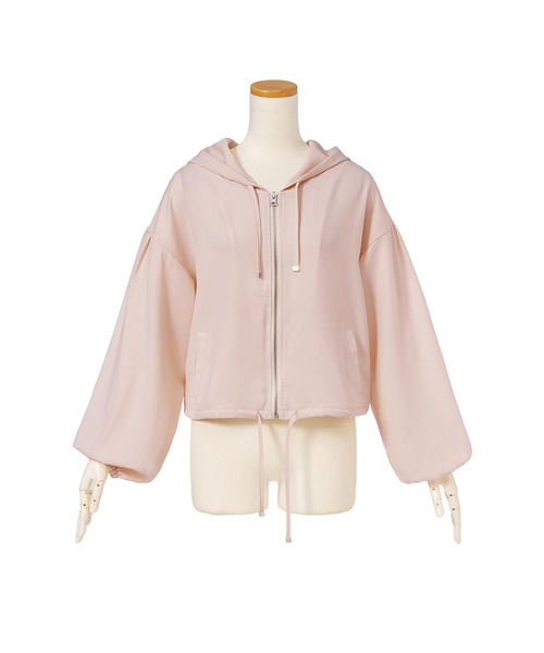 夢展望（ユメテンボウ）の「シアージップパーカーブルゾン（その他アウター・レディース・ベージュ/オフホワイト/グリーン系その他/ブラック/ピンク系その他・MEDIUM/LARGE）」の11枚目の写真