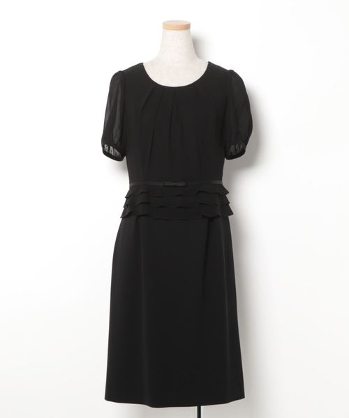 MONOIR(モノワール)の「濃染加工アンサンブル(ジャケットワンピース)(アンサンブル・レディース・ブラック・11号/9号/13号/7号)」の8枚目の写真