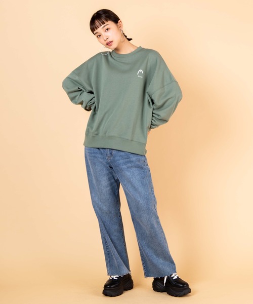 HEAD（ヘッド）の「∴WEGO/HEAD別注ロゴ刺繍プルオーバー（スウェット・メンズ・ブラック/グリーン・MEDIUM/LARGE）」の15枚目の写真