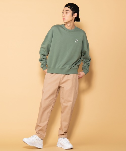 HEAD（ヘッド）の「∴WEGO/HEAD別注ロゴ刺繍プルオーバー（スウェット・メンズ・ブラック/グリーン・MEDIUM/LARGE）」の21枚目の写真