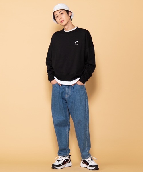 HEAD（ヘッド）の「∴WEGO/HEAD別注ロゴ刺繍プルオーバー（スウェット・メンズ・ブラック/グリーン・MEDIUM/LARGE）」の9枚目の写真