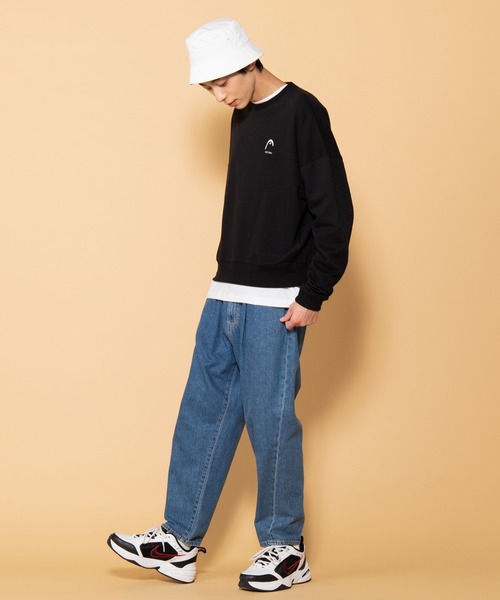 HEAD（ヘッド）の「∴WEGO/HEAD別注ロゴ刺繍プルオーバー（スウェット・メンズ・ブラック/グリーン・MEDIUM/LARGE）」の18枚目の写真