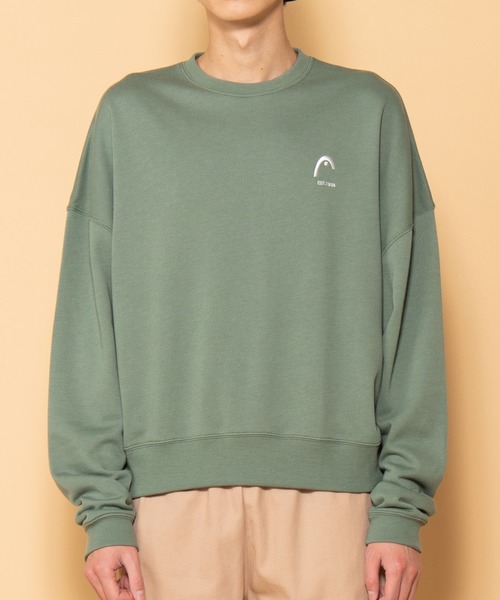 HEAD（ヘッド）の「∴WEGO/HEAD別注ロゴ刺繍プルオーバー（スウェット・メンズ・ブラック/グリーン・MEDIUM/LARGE）」の16枚目の写真