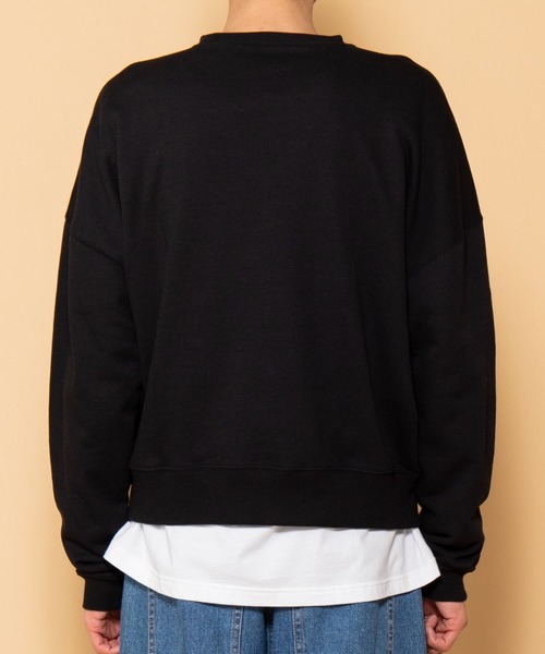 HEAD（ヘッド）の「∴WEGO/HEAD別注ロゴ刺繍プルオーバー（スウェット・メンズ・ブラック/グリーン・MEDIUM/LARGE）」の4枚目の写真