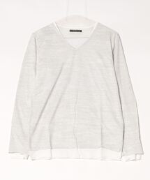 アンサンブル Vネック ロング Tシャツ