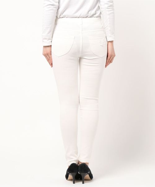 one way(ワンウェイ)の「ベーシックスキニー(デニムパンツ・レディース・ライトブルー/ホワイト/ダークブルー・M/L)」の4枚目の写真