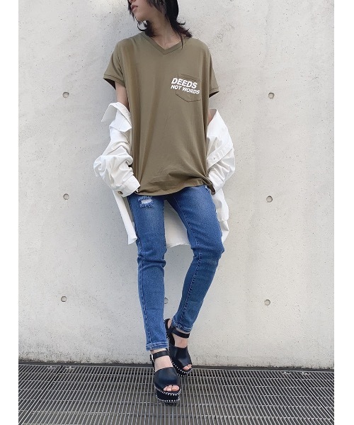 one way(ワンウェイ)の「ベーシックスキニー(デニムパンツ・レディース・ライトブルー/ホワイト/ダークブルー・M/L)」の3枚目の写真