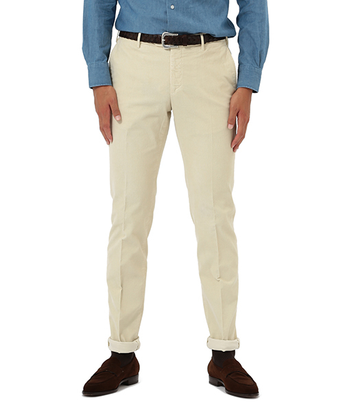 INCOTEX(インコテックス)の「INCOTEX / "N35"ストレッチコーデュロイ(NEW MODEL)(その他パンツ・メンズ・オフホワイト/グレイッシュベージュ/マスタード/グリーン・46/48/50/44/42/52)」の2枚目の写真