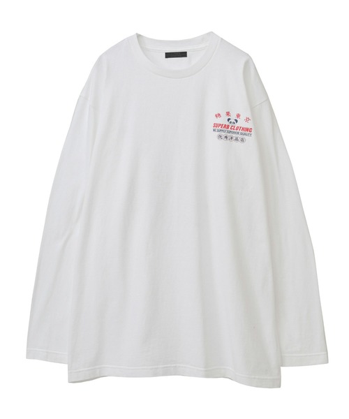 「Candy Stripper」 長袖カットソー 2 オフホワイト レディース Candy Stripper（キャンディストリッパー）の「SUPER B CLOTHING