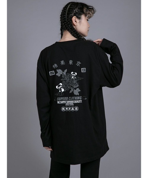キャンディストリッパー　グラフィックTシャツ 黒 Candy Stripper（キャンディストリッパー）の「PEPE&DRAGON BIG