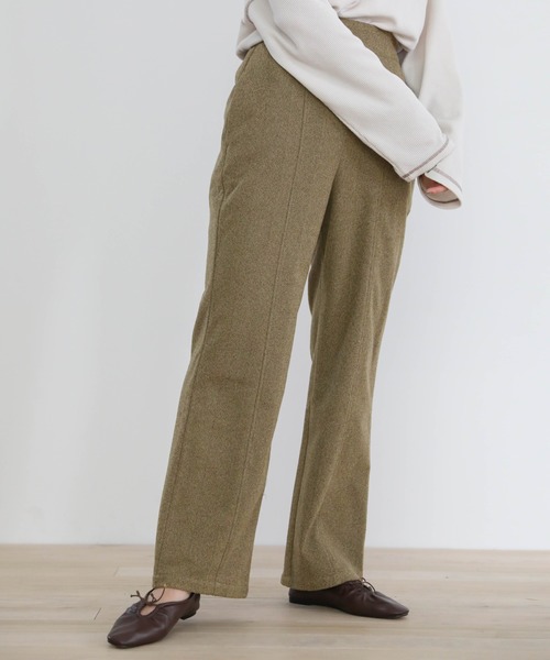 select MOCA（セレクトモカ）の「センターステッチパンツ（その他パンツ・レディース・ブラウン/オリーブ・FREE）」の13枚目の写真