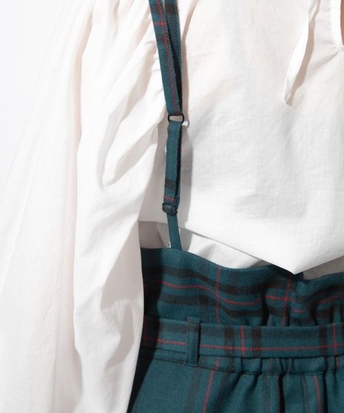 Mysa&Liina(ミーサリーナ)の「チェック柄ジャンパースカート(ジャンパースカート・レディース・ボルドー/グリーン・M/L)」の13枚目の写真