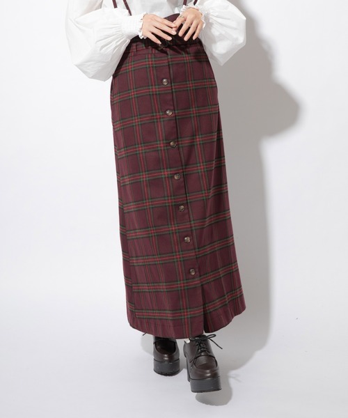 Mysa&Liina(ミーサリーナ)の「チェック柄ジャンパースカート(ジャンパースカート・レディース・ボルドー/グリーン・M/L)」の19枚目の写真