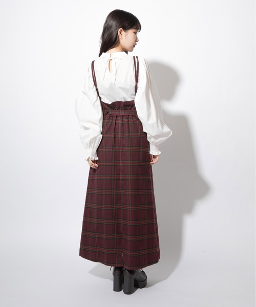 Mysa&Liina(ミーサリーナ)の「チェック柄ジャンパースカート(ジャンパースカート・レディース・ボルドー/グリーン・M/L)」の16枚目の写真