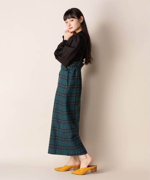 Mysa&Liina(ミーサリーナ)の「チェック柄ジャンパースカート(ジャンパースカート・レディース・ボルドー/グリーン・M/L)」の21枚目の写真