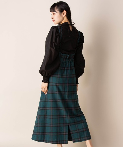 Mysa&Liina(ミーサリーナ)の「チェック柄ジャンパースカート(ジャンパースカート・レディース・ボルドー/グリーン・M/L)」の22枚目の写真