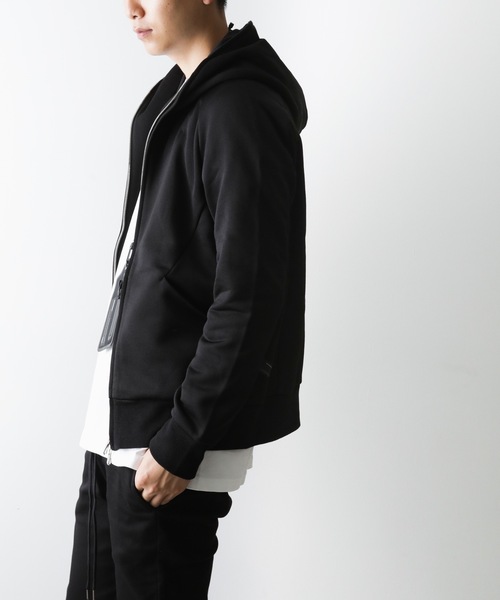 ATTACHMENT(アタッチメント)の「ブラッシュド Pe/C裏毛 ZIP UP パーカー(パーカー・メンズ・オフホワイト/グレー系その他/ブラック/グレー・1/2/3)」の16枚目の写真