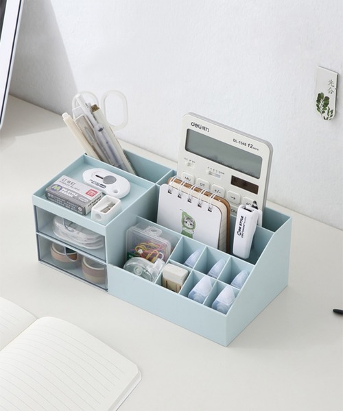 aimoha（アイモハ）の「メイクボックス（収納グッズ・レディース・ホワイト/ピンク/ブルー・FREE）」の8枚目の写真