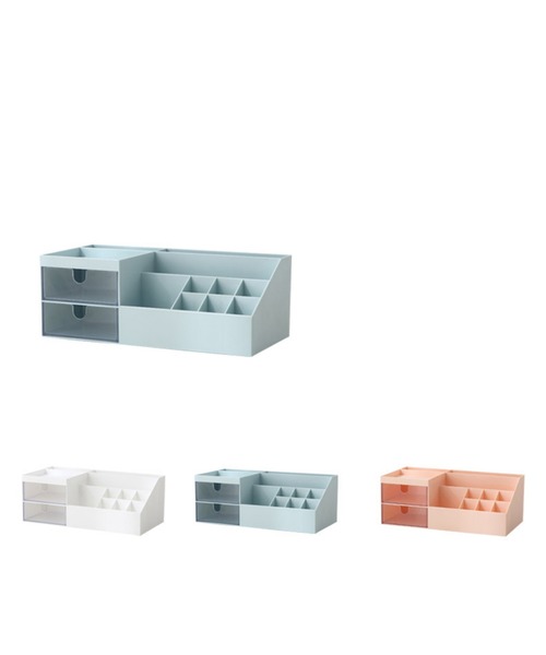 aimoha（アイモハ）の「メイクボックス（収納グッズ・レディース・ホワイト/ピンク/ブルー・FREE）」の19枚目の写真