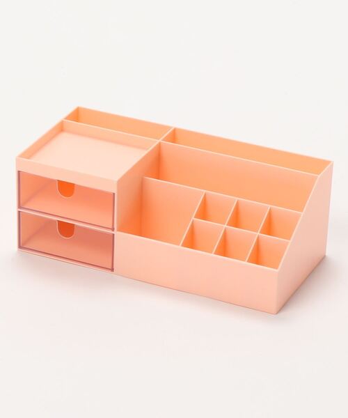 aimoha（アイモハ）の「メイクボックス（収納グッズ・レディース・ホワイト/ピンク/ブルー・FREE）」の6枚目の写真