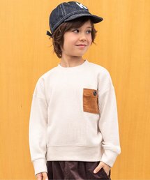 BREEZE | WEB限定 ジャンボワッフルBIGシルエットトレーナー(スウェット)