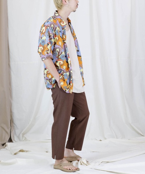Iroquois(イロコイ)の「REFLAX WEATHER CLOTH PT【セットアップ対応】(その他パンツ・メンズ・ブラック/ベージュ/ネイビー/ブラウン・1/2/3)」の14枚目の写真