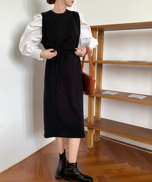 セール ニットドッキング重ね着風ワンピース ワンピース Jewelobe ジュエローブ のファッション通販 Zozotown