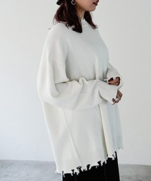 PAGEBOY | スローサイズダメージプルオーバー(ニット/セーター)