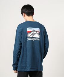 Patagonia パタゴニア 速乾性 プリント クルーネック 長袖 Tシャツ セール】【Patagonia/パタゴニア】ロゴプリントクルーネック