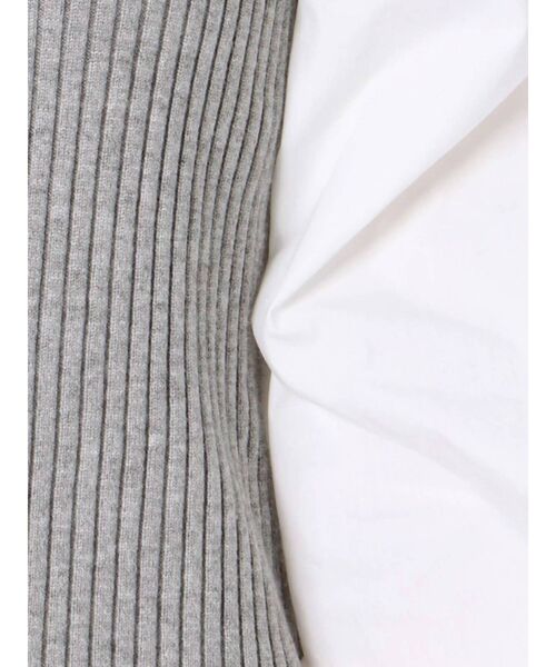 dazzlin（ダズリン）の「ギャザースリーブリブベストトップス（ニット/セーター・レディース・グレー/モカ・FREE）」の21枚目の写真