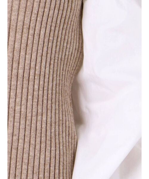 dazzlin（ダズリン）の「ギャザースリーブリブベストトップス（ニット/セーター・レディース・グレー/モカ・FREE）」の22枚目の写真